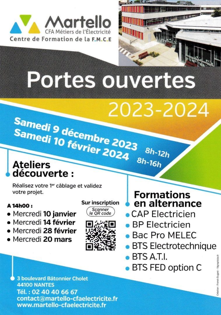Portes ouvertes 2023-2024 CFA Martello Nantes